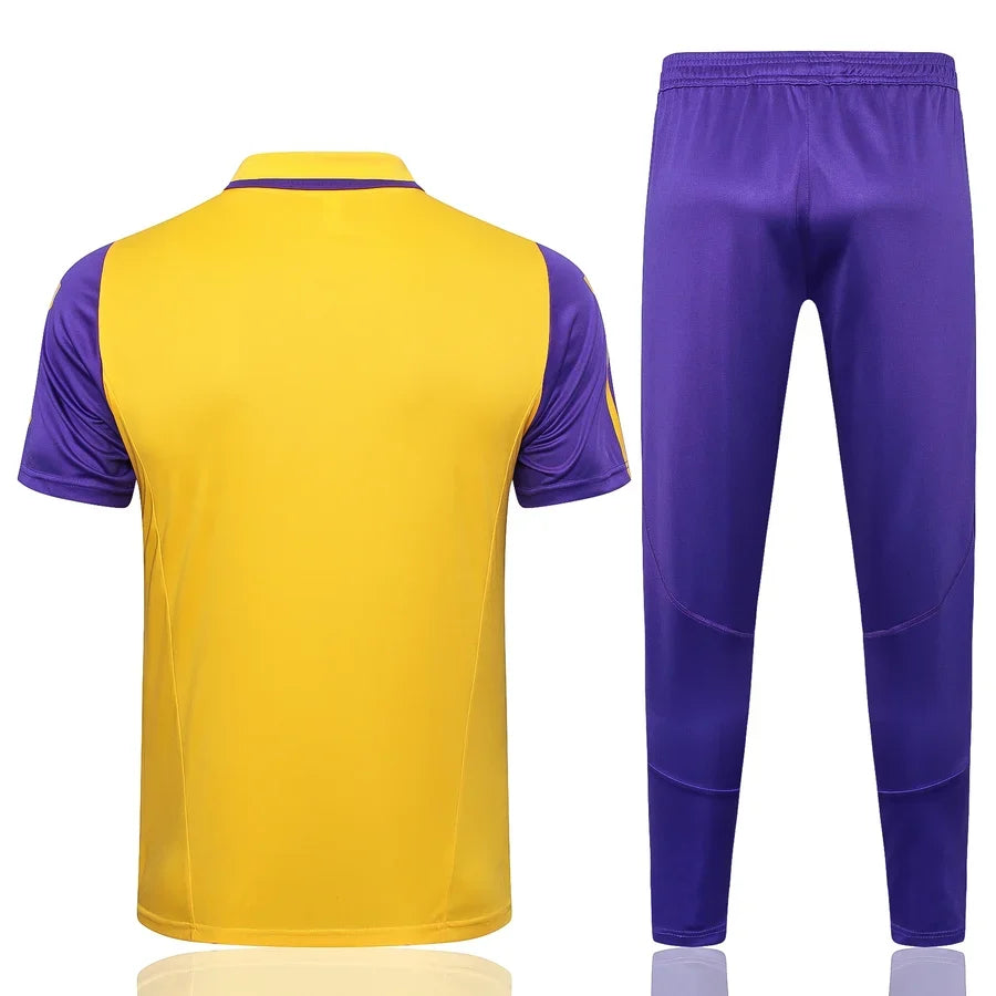 Survêtement ensemble Polo Real Madrid jaune/violet 2024/25