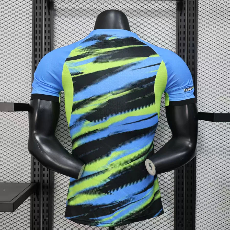 Maillot football OM/Marseille Faster Bleu Vert Player Version 2025/26