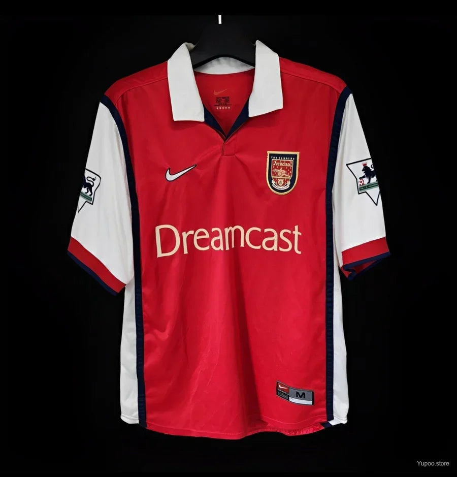 Maillot football Arsenal domicile 1999/2000 BERGKAMP #10