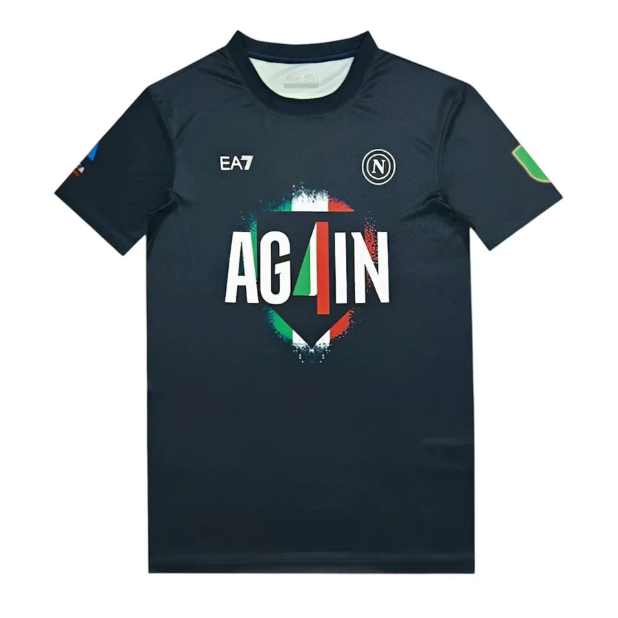 Maillot T-Shirt football Naples Napoli AGAIN Champion 2024/25