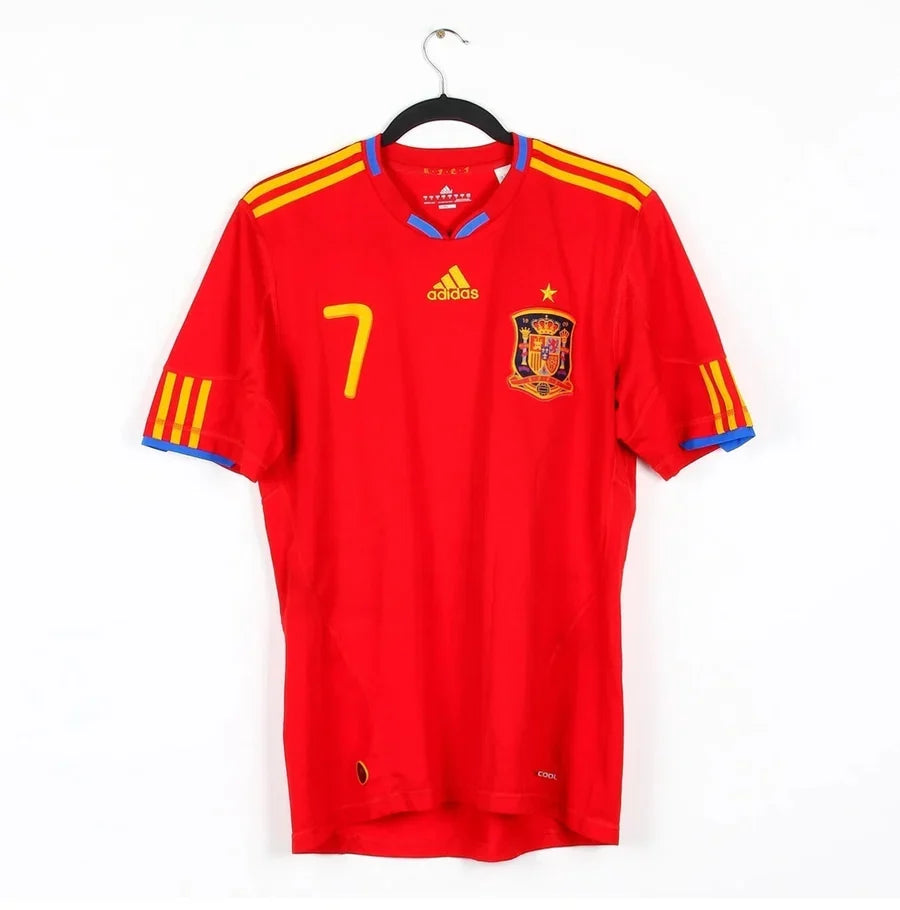 Maillot football Espagne Spain domicile 2009/10 DAVID VILLA #7