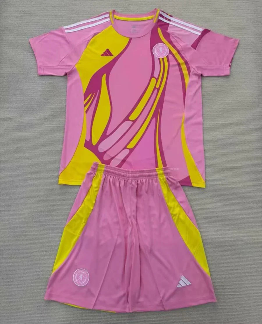Kit ensemble football Écosse Scotland rose 2025/26