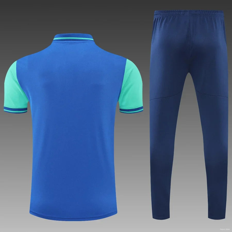 Survêtement Polo OM/Marseille bleu/turquoise 2022/23