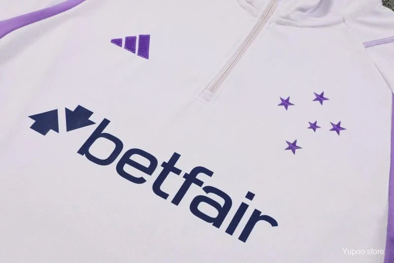 Survêtement Cruzeiro blanc/violet 2023/24