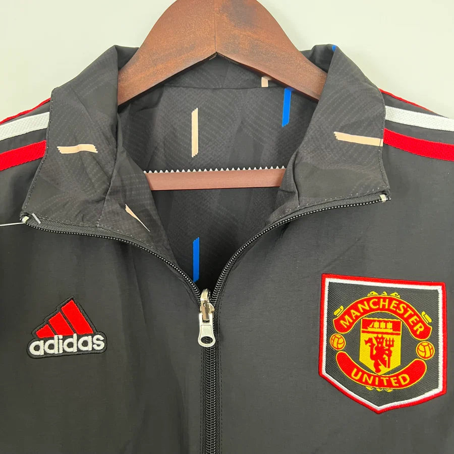 Veste coupe-vent Manchester United réversible bleu 2023/24