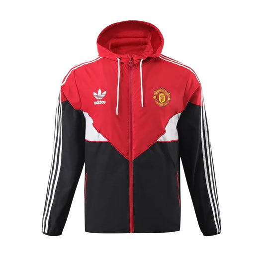 Veste Trench Coat Manchester United rouge/noir 2024/25