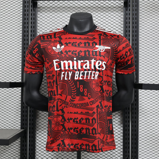 MAILLOT ARSENAL EDITION ROUGE 2024/2025– Version Player