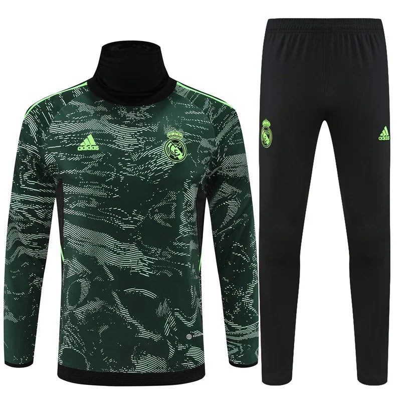 Survêtement Col Real Madrid noir/vert 2022/23