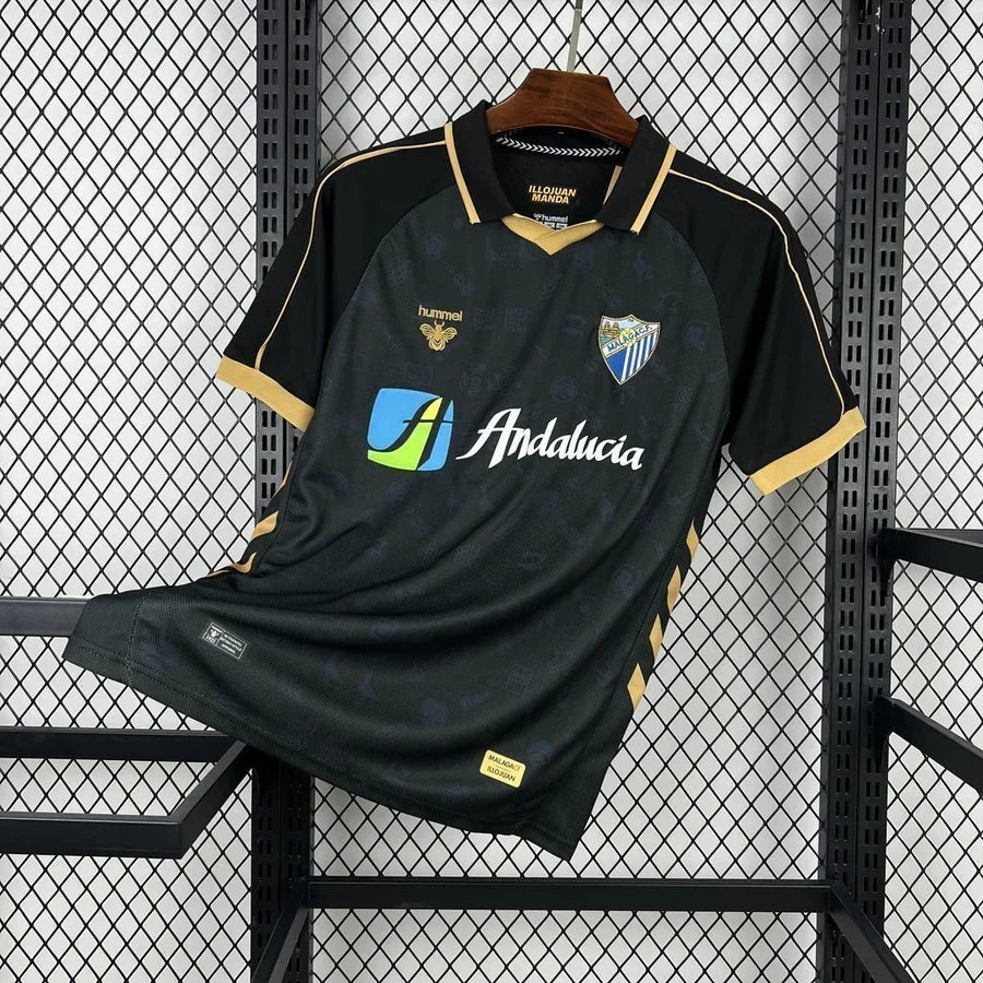 Maillot football Malaga Noir Rétro 2025/26