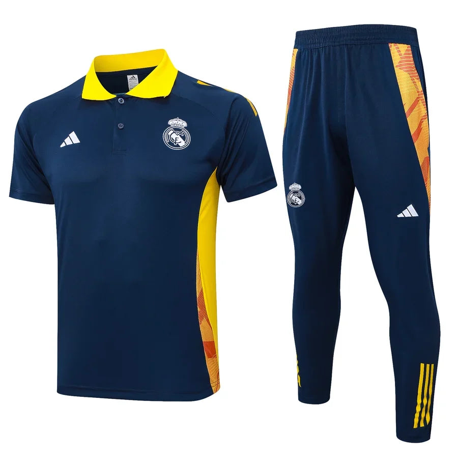 Survêtement ensemble Polo Real Madrid jaune/violet 2024/25