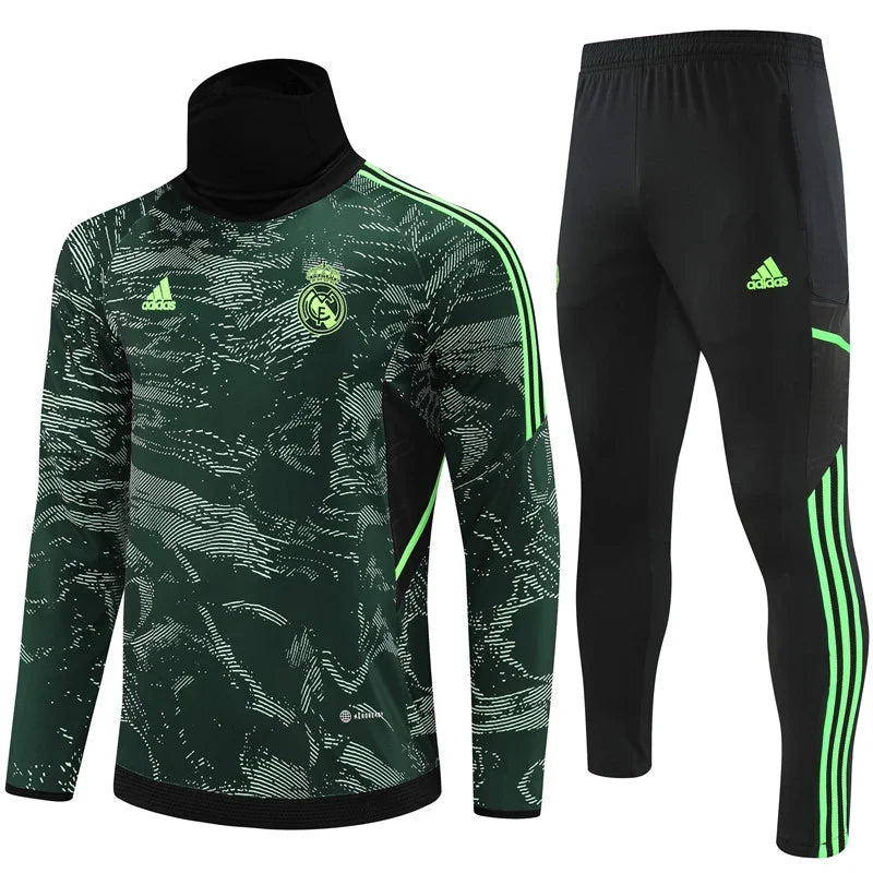Survêtement Col Real Madrid noir/vert 2022/23