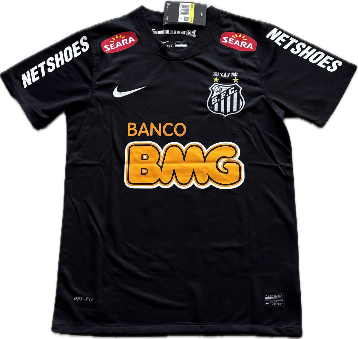 Santos Maillot Rétro Noir 11/12