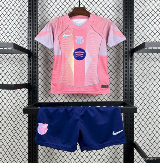 Kit ensemble football FC Barcelone/Barcelona Spécial rose 2025/26-Enfant