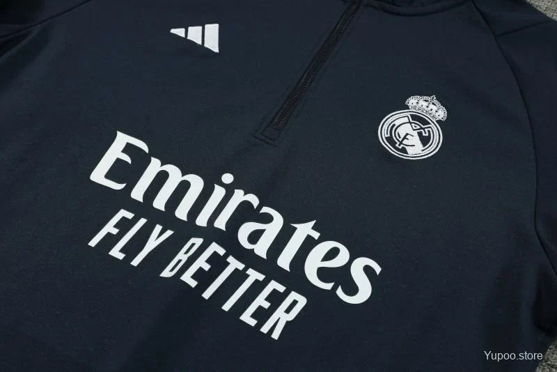 Survêtement capuche Real Madrid bleu 2023/24