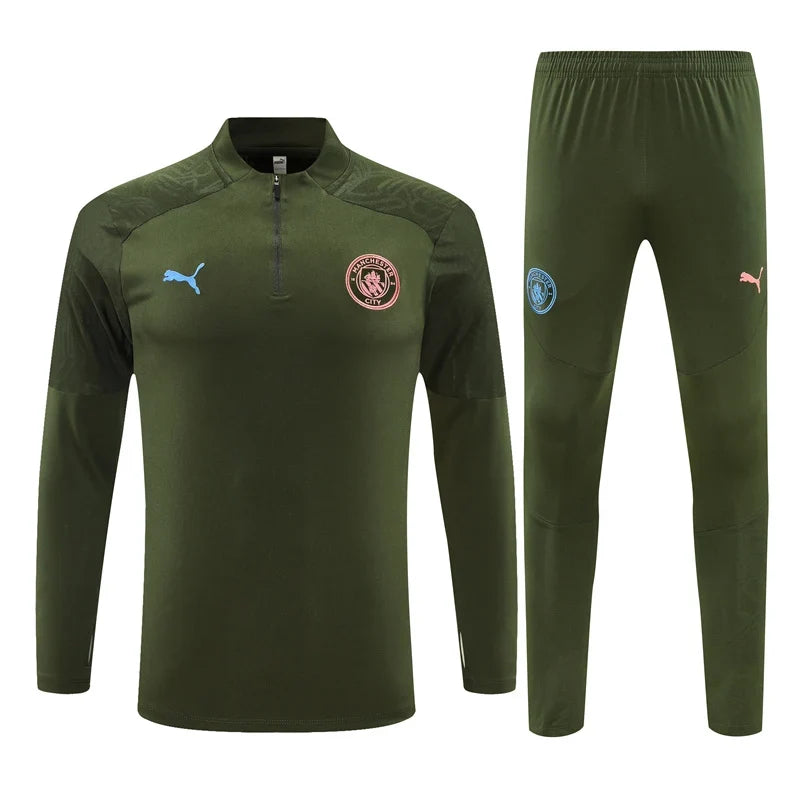 Survêtement ensemble football Manchester City kaki 2024/25