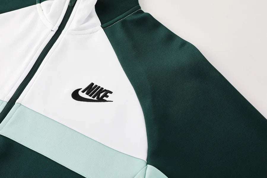 Survêtement ensemble jogging Nike vert & blanc