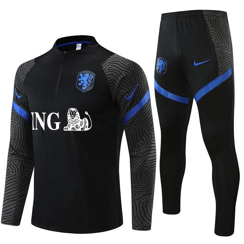 Survêtement Pays-Bas Netherland noir/bleu 2022/23