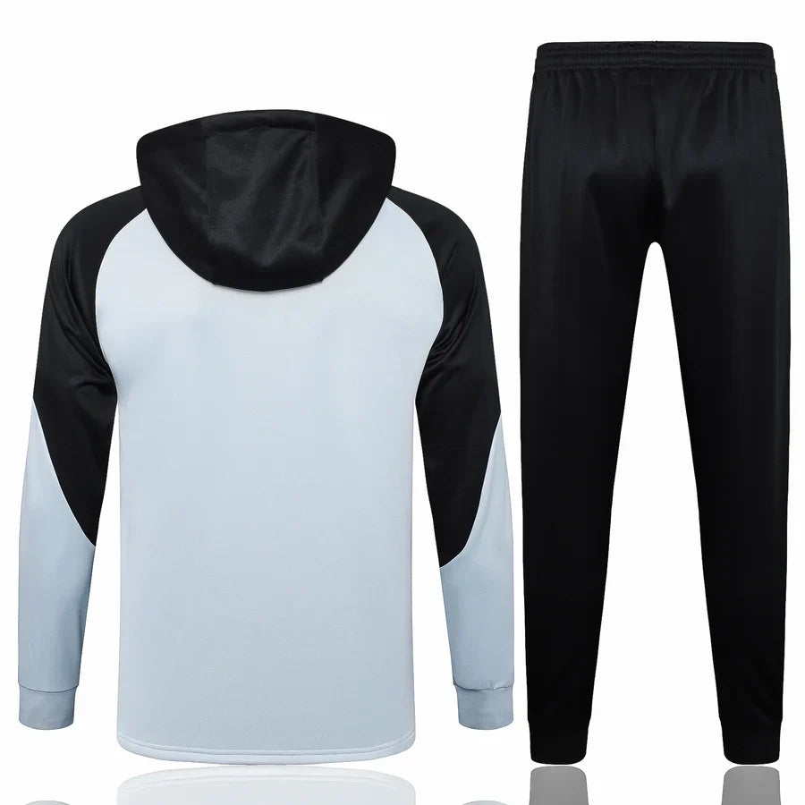 Survêtement capuche FC Barcelone Barcelona noir/blanc 2023/24