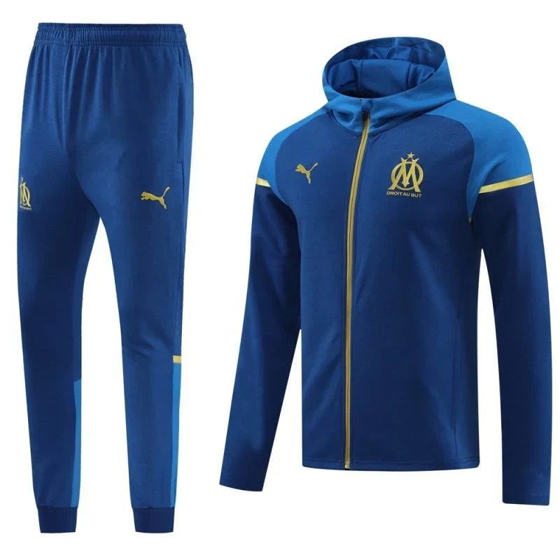 Survêtement ensemble football Capuche OM/Marseille bleu 2024/25