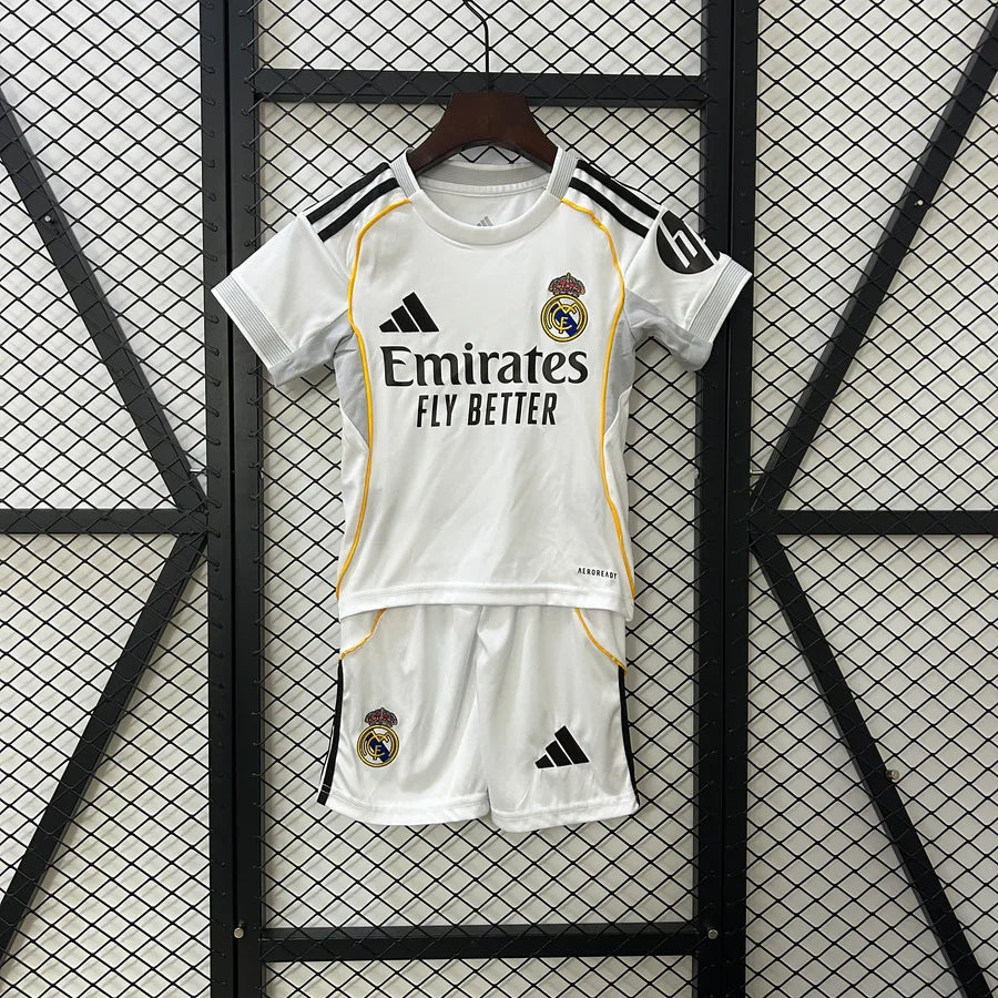 Real Madrid Maillot Domicile Ensemble 2025/26 – Enfant