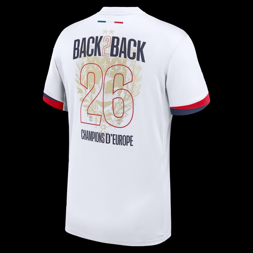 Maillot Extérieur Deux étoiles  Paris / PSG  25/26 - Flocage Champions D’Europe - 26