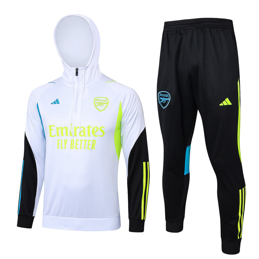 Survêtement Capuche Arsenal blanc 2023/24
