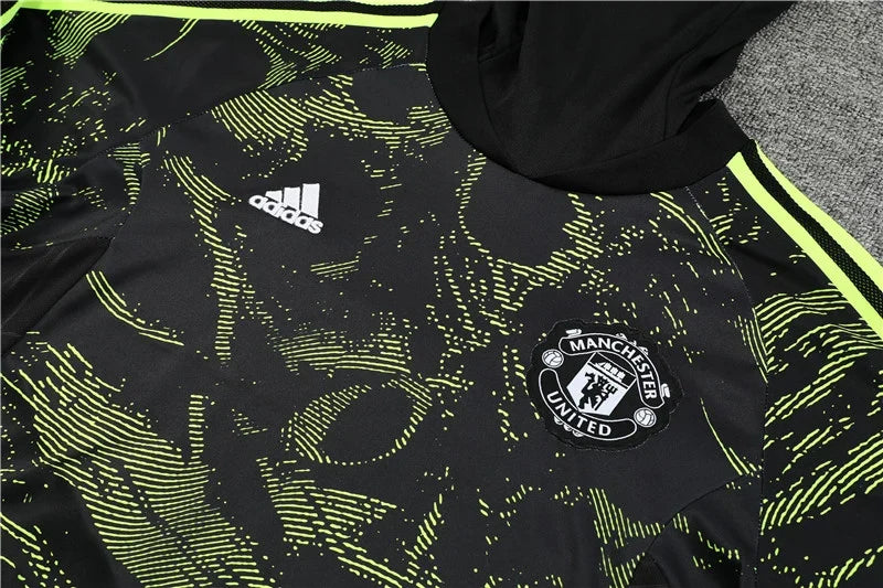 Survêtement Col Manchester United noir/vert 2022/23