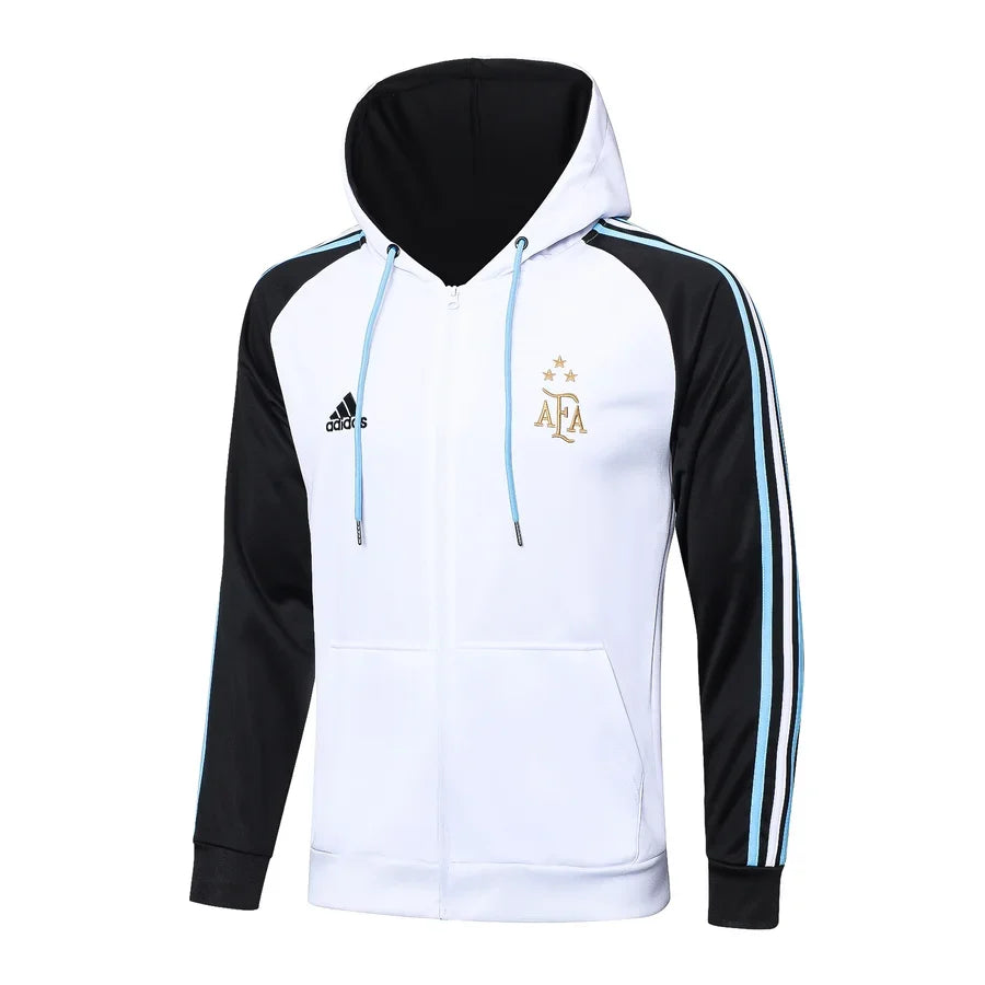 Survêtement Capuche Argentine blanc/noir 2022/23