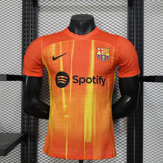 Maillot football Fc Barcelone/Barcelona Spécial Orange Player Version 2025/26