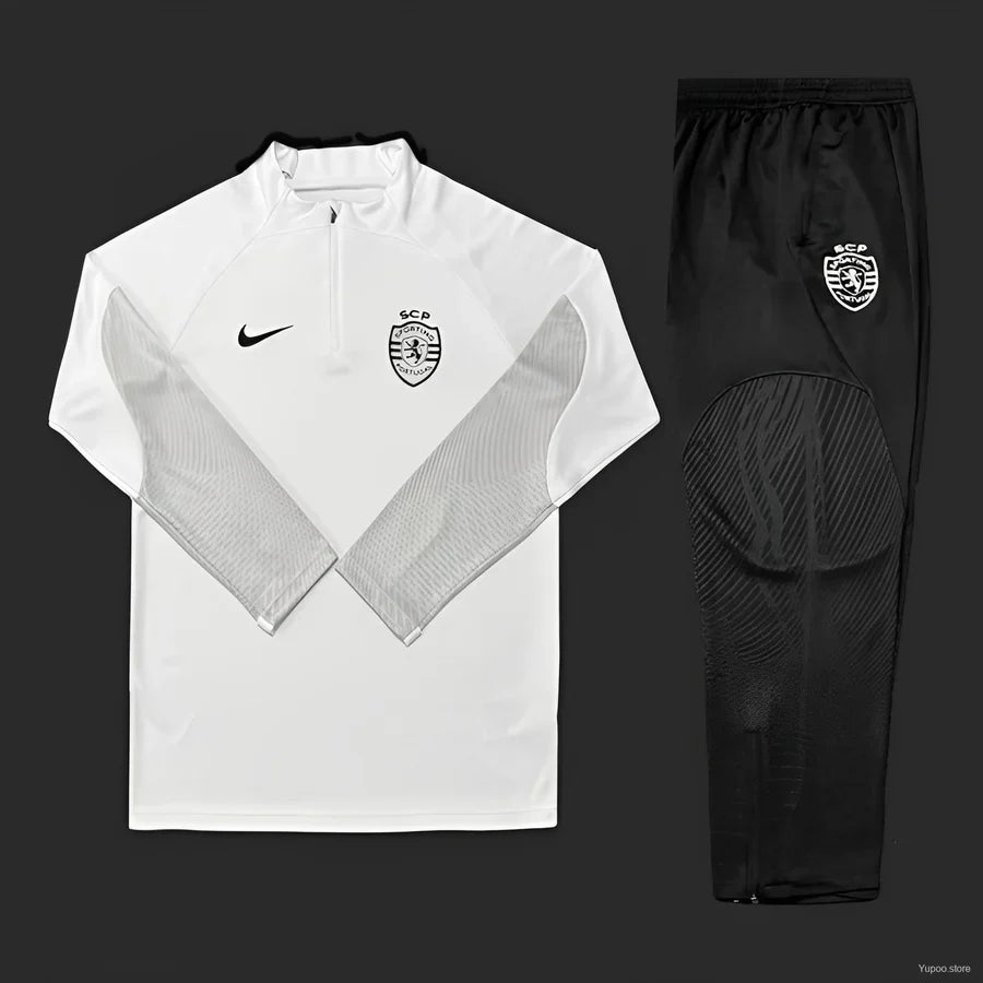 Survêtement Sporting Lisbon Blanc/Gris 2023/24