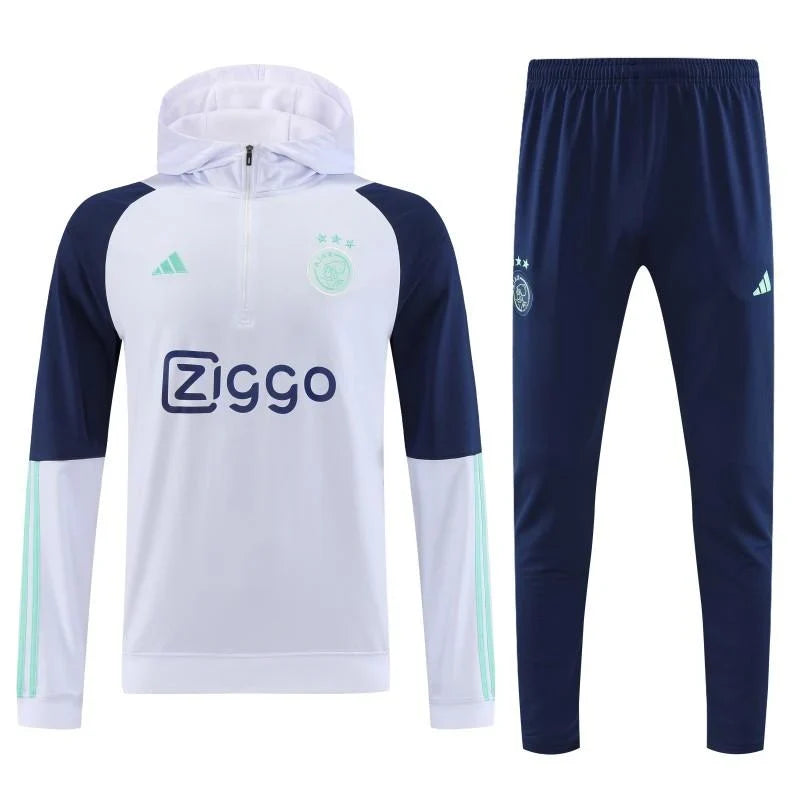 Survêtement Capuche Ajax Amsterdam blanc 2023/24