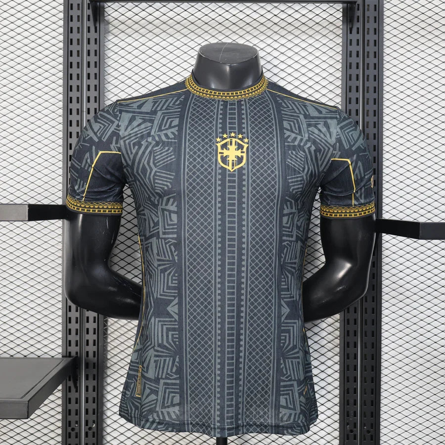Maillot football Brésil/Brazil NEYMAR JR THE PRINCE Black Comma Football *Player Version* 2025/26