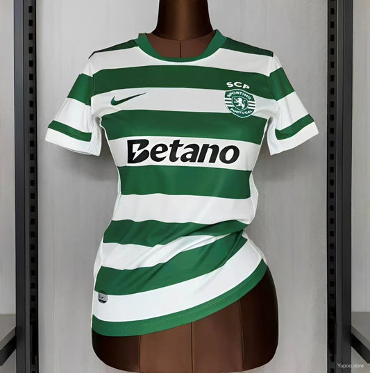 Maillot football Sporting Lisbon Lisbonne femme domicile 2025/26