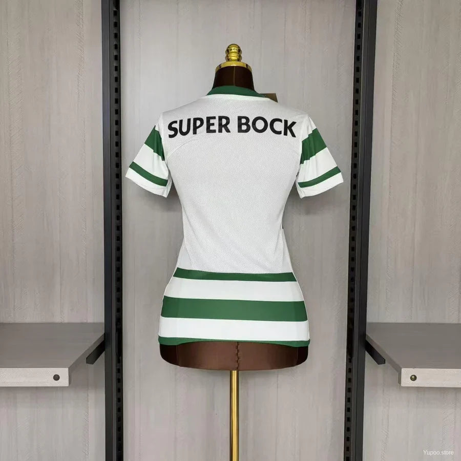 Maillot football Sporting Lisbon Lisbonne femme domicile 2025/26