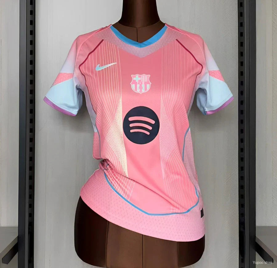 Maillot football FC Barcelone femme Rose 2025/26