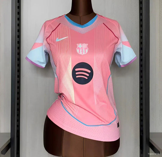 Maillot football FC Barcelone femme Rose 2025/26