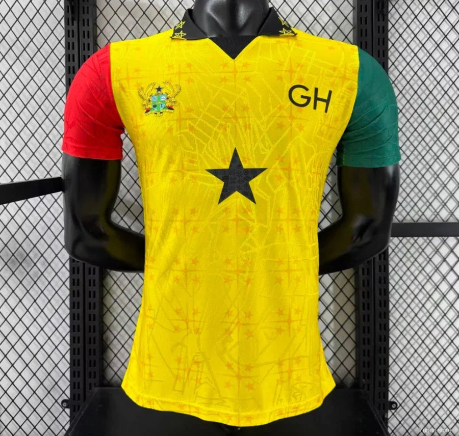 Maillot football Ghana jaune Player Version 2025/26
