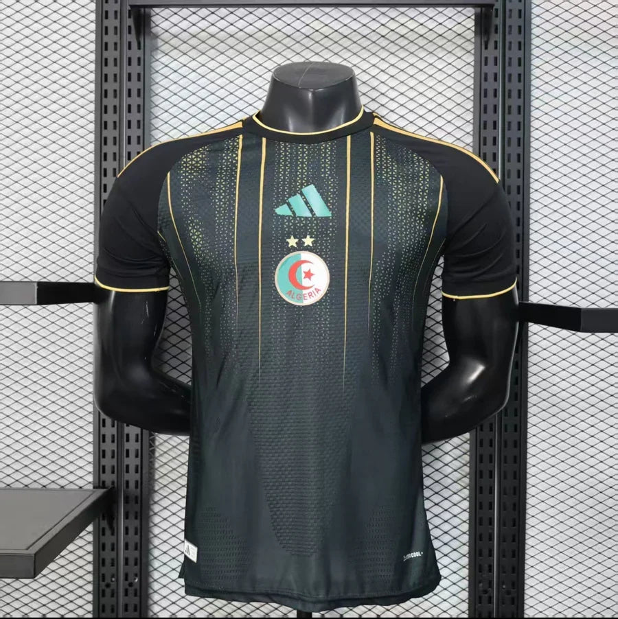 Maillot football Algérie / Algeria Noir الجزائر Player Version 2025/26