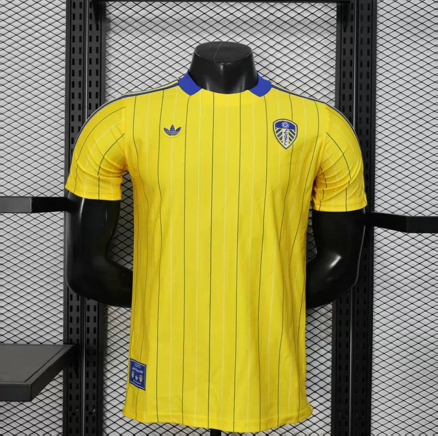 Maillot Leeds United Retro Jaune Player Version 2025/26