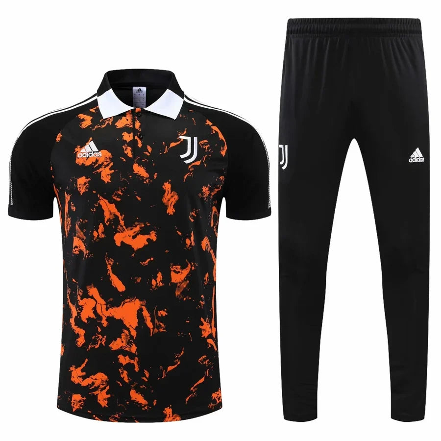 Survêtement Polo Juventus orange/noir 2023