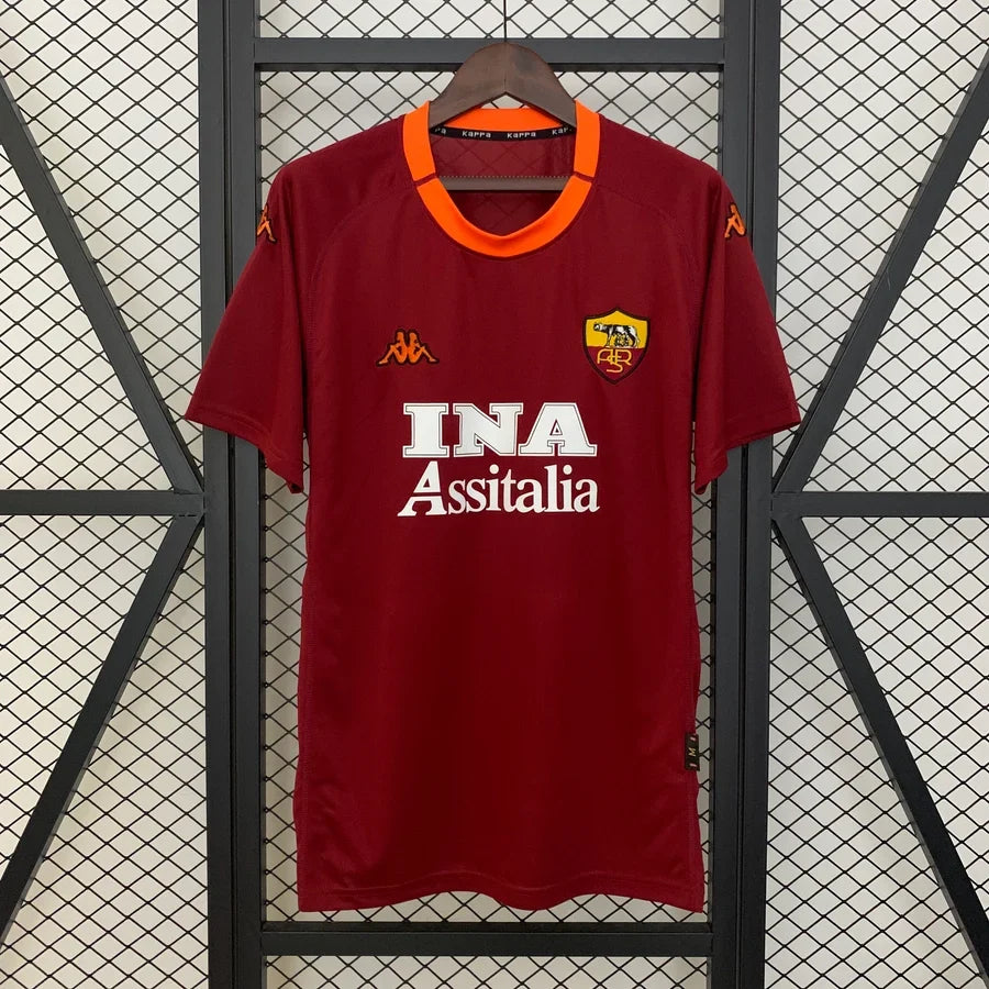 Maillot football AS Roma domicile 2000/01