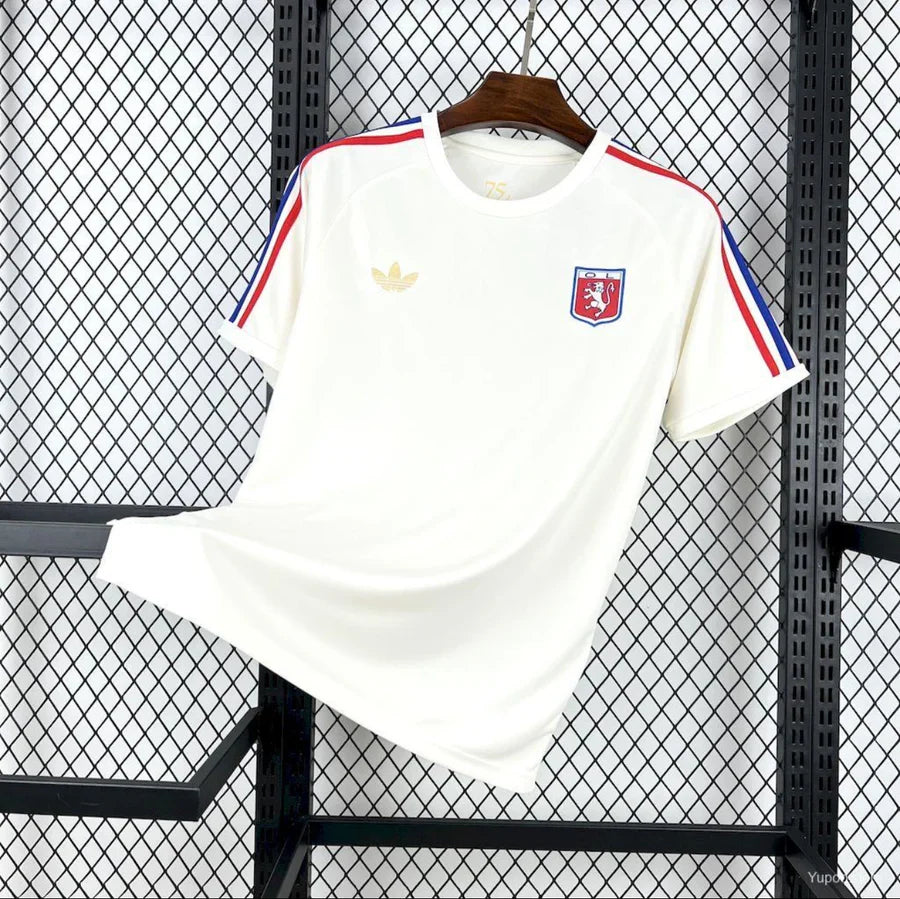 Maillot football Olympique Lyonnais OL 75 ans 2025/26