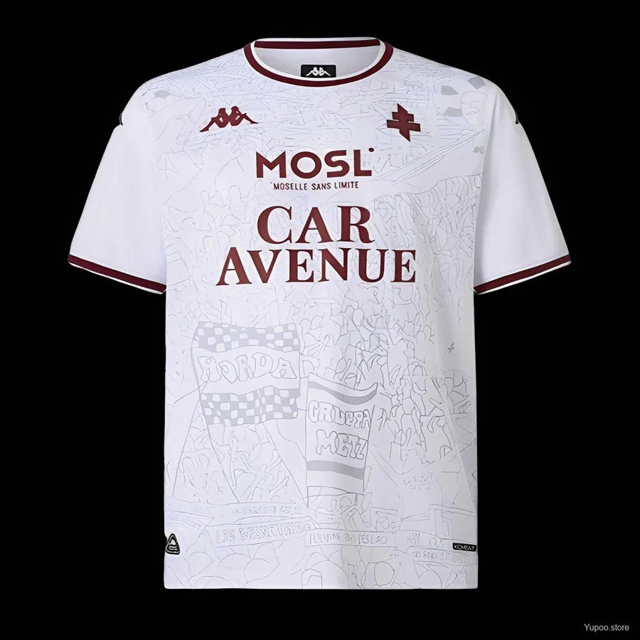 Maillot football Metz extérieur 2025/26