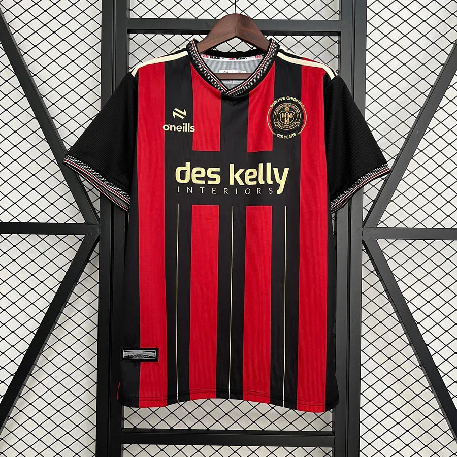 Maillot football FC Bohemian Dublin domicile 2025/26