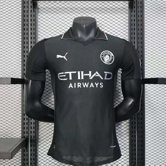 Maillot football Manchester 3e third noir Player Version 2025/26