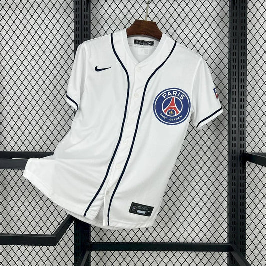 Maillot football PSG Paris Édition Baseball blanc 2025/26