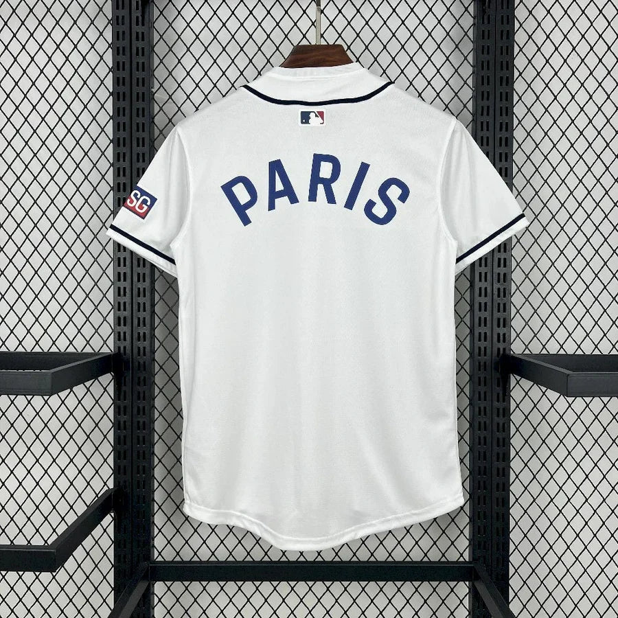 Maillot football PSG Paris Édition Baseball blanc 2025/26