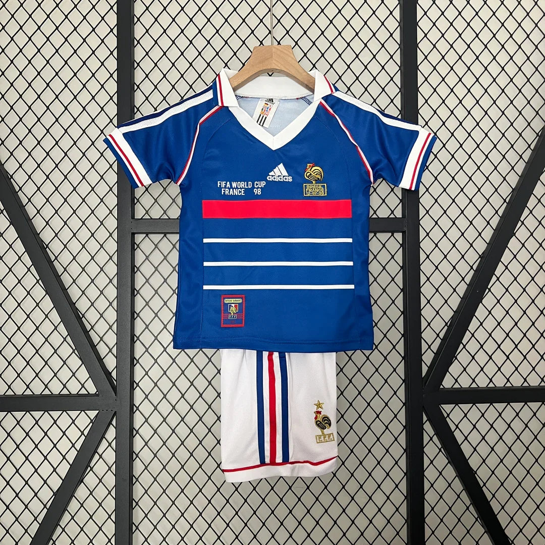 Kit ensemble football France domicile adulte/enfant 1998