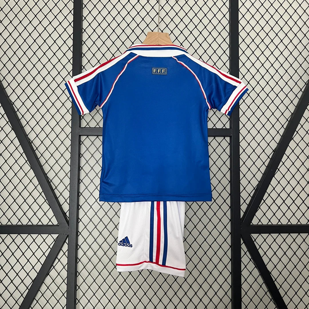 Kit ensemble football France domicile adulte/enfant 1998
