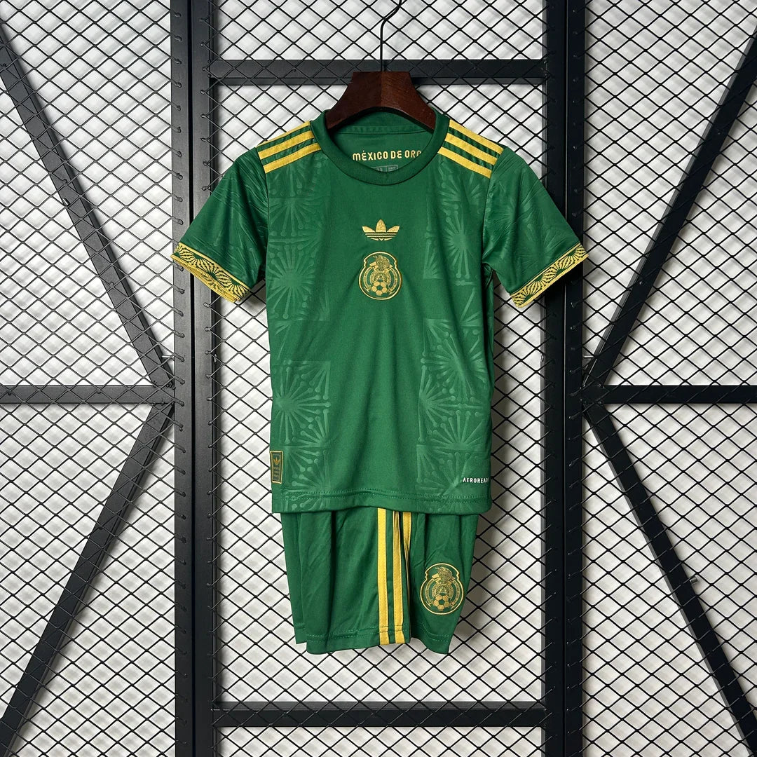 Kit ensemble football Mexique/Mexico vert adulte/enfant 2025/26